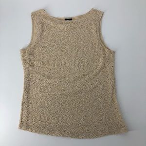 🎈Vintage J.T.B. Stretch Lace Short Sleeve Top